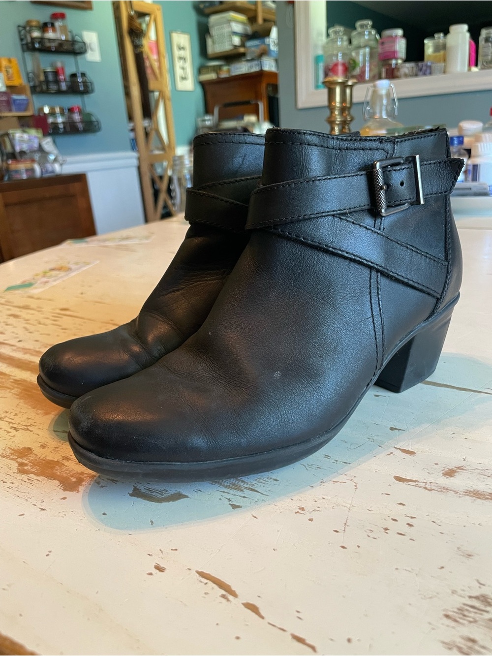Clarks Emslie Cyndi Ankle Boot Women's  Blk Sz 6.5